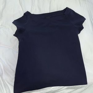 ANN TAYLOR - BLOUSE WOMENS US XL - NAVY BLUE